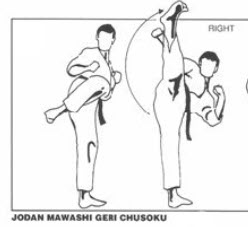 Jodan Mawashi Geri Chusoku